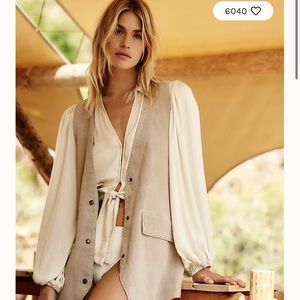 Free people We The Free Low Rider Suede Vest BNWT